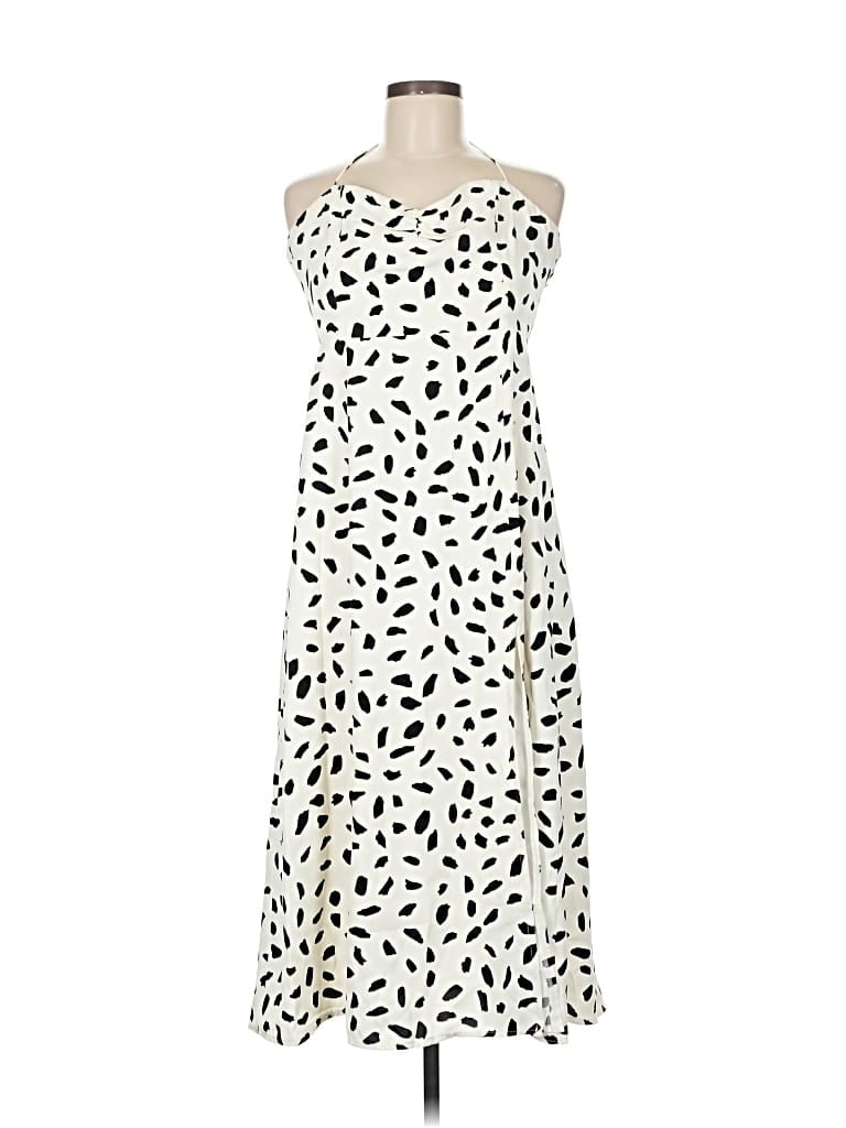 Pre-owned Lulus Casual Dress In White