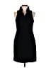 Taylor Solid Black Cocktail Dress Size 6 - photo 1