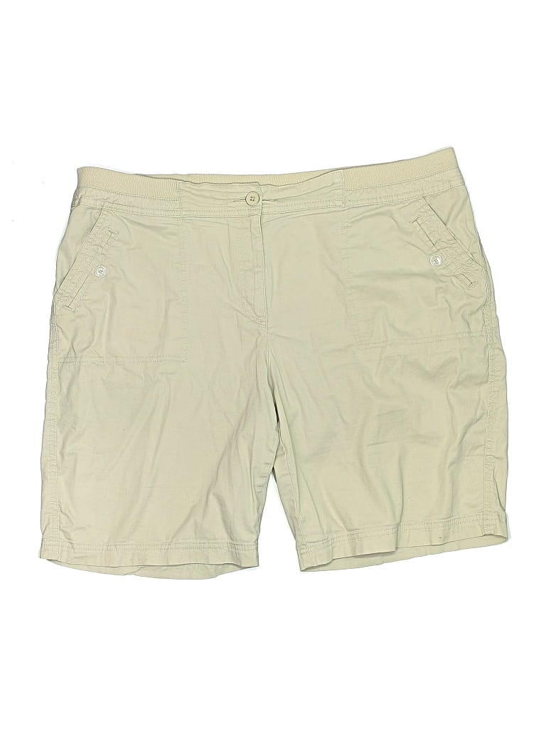 Pre-owned Karen Scott Khaki Shorts In Brown