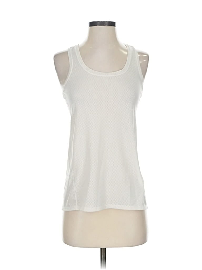 Pre-owned Athleta Sleeveless T-shirt In White