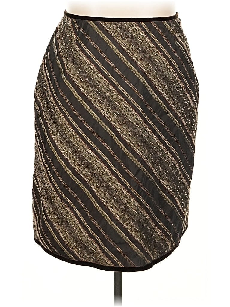 Pre-owned Jjill Casual Skirt In Brown