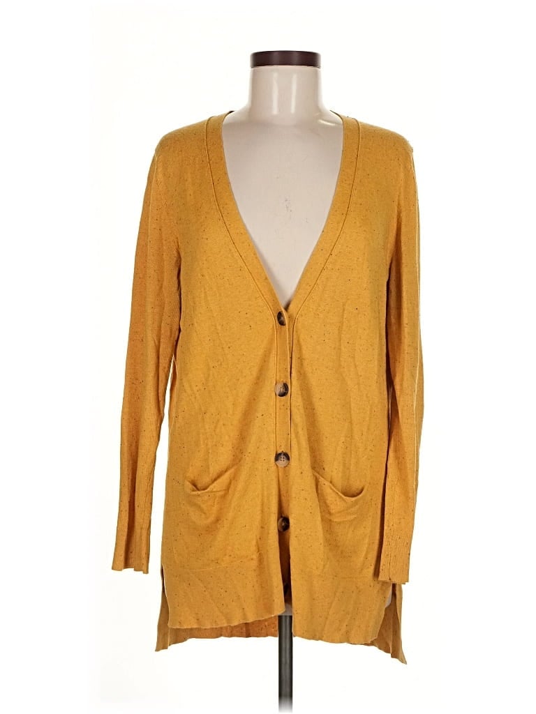 Pre-owned Old Navy Cardigan Sweater In Yellow