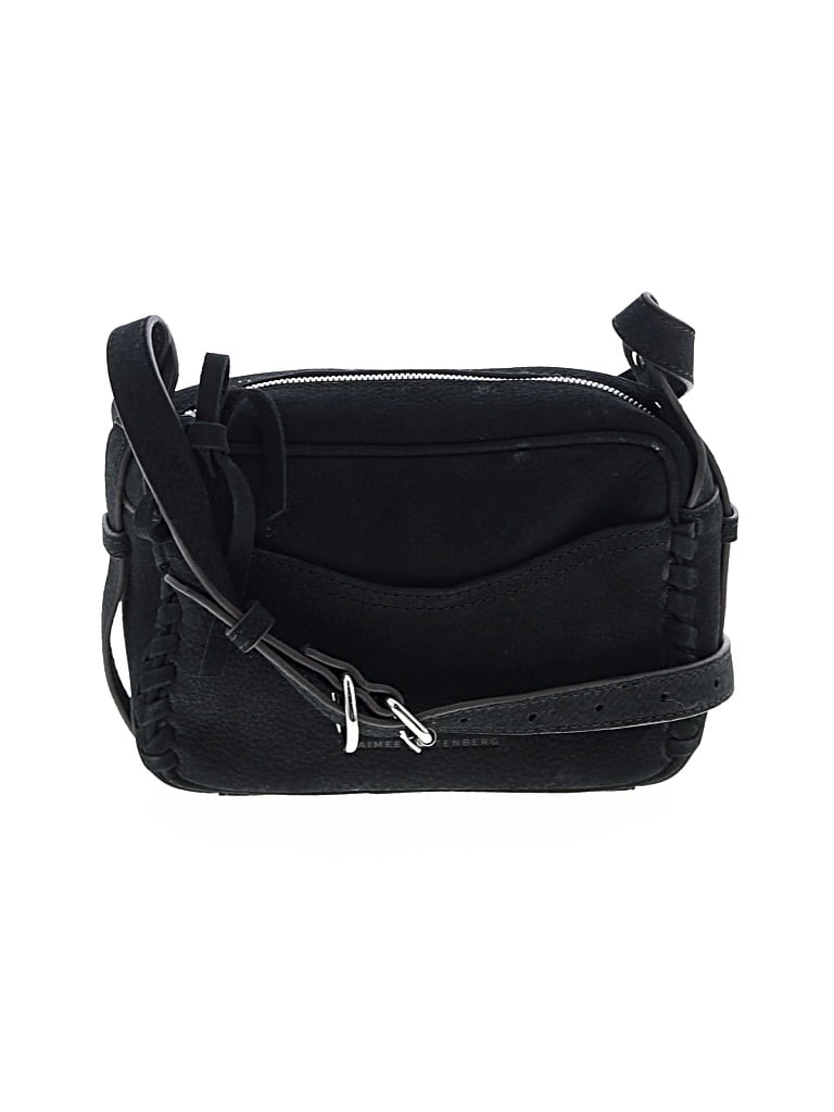 Pre-owned Aimee Kestenberg Leather Crossbody Bag In Black