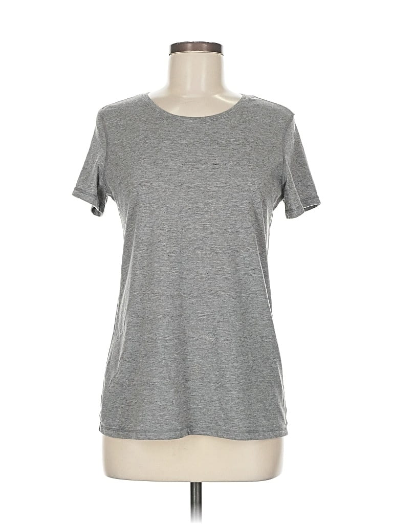 Pre-owned Danskin Now Short Sleeve T-shirt In Gray