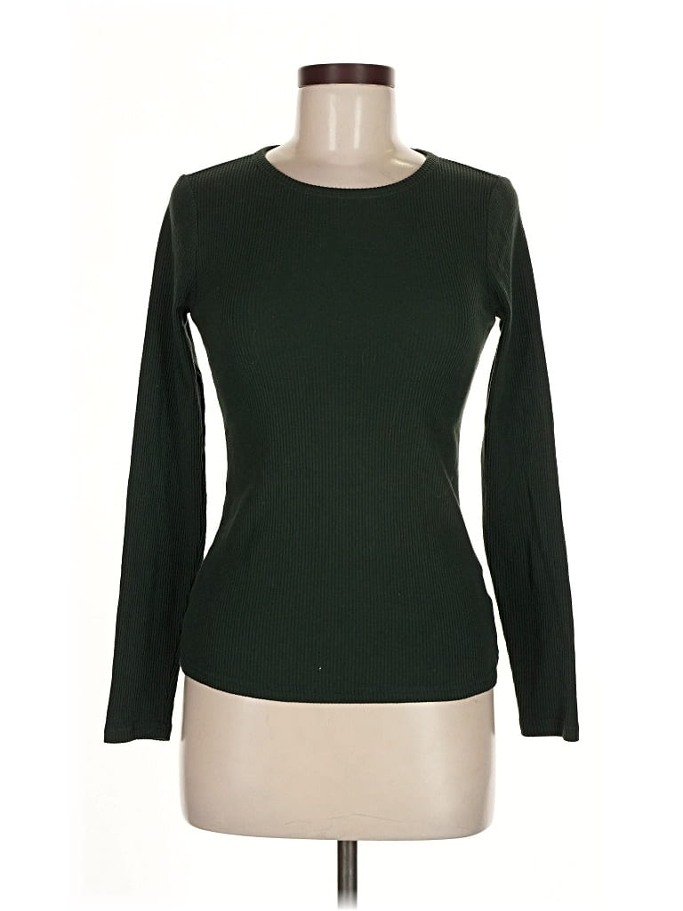 Pre-owned Gap Long Sleeve T-shirt In Green