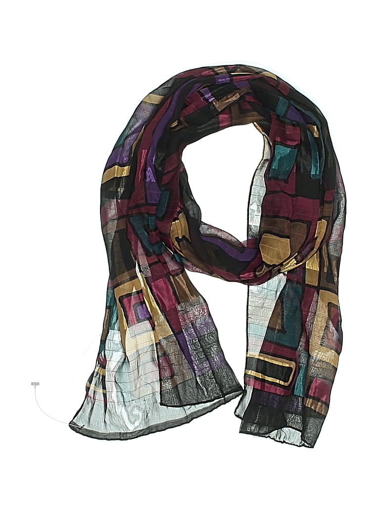 Pre-owned Unbranded Scarf In Burgundy