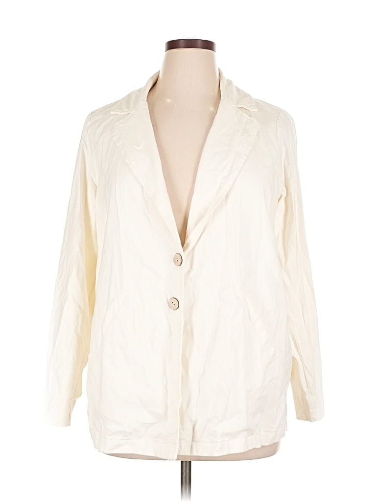 Pre-owned Torrid Blazer Jacket In White