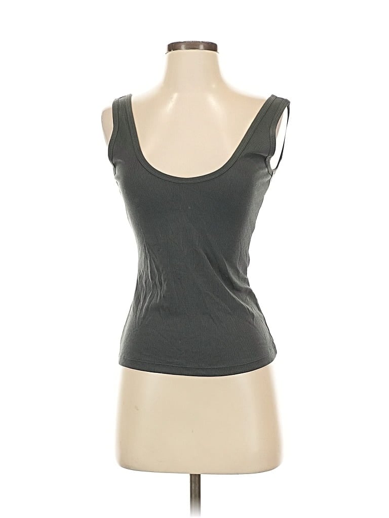 Pre-owned Abercrombie & Fitch Tank Top Gray Strapless Neckline Tops