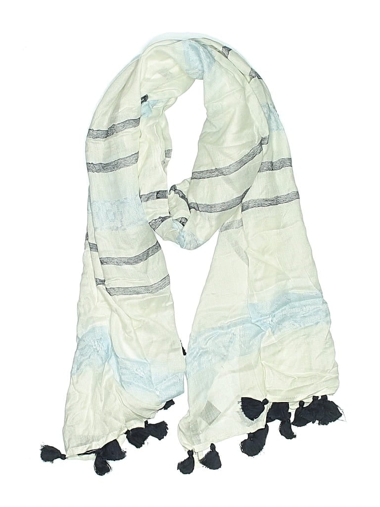 Pre-owned Ann Taylor Scarf In White