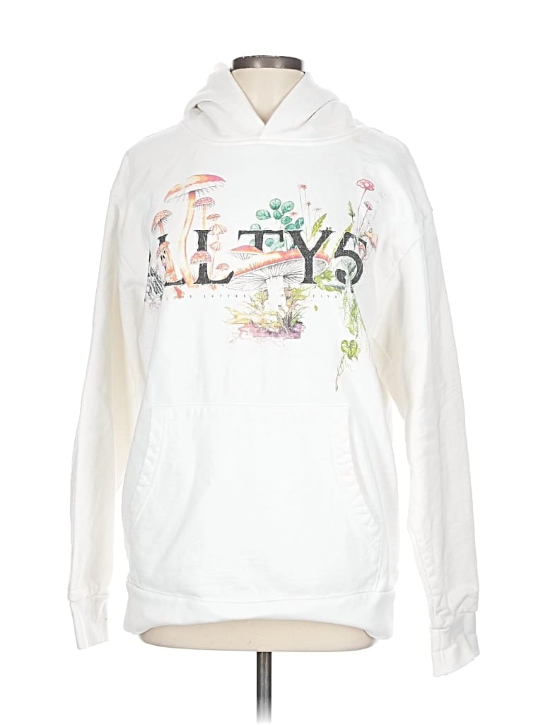 Pre-owned Unbranded Pullover Hoodie In White