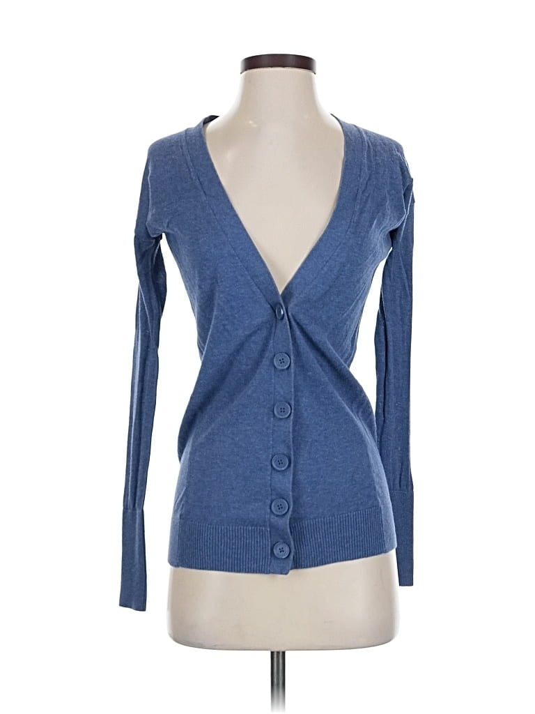 Pre-owned Express Cardigan Sweater In Blue