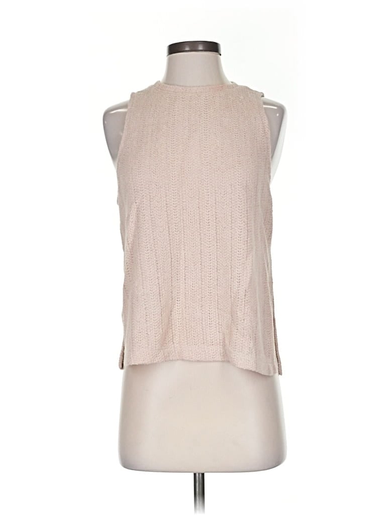 Pre-owned H&m Sleeveless Blouse In Brown