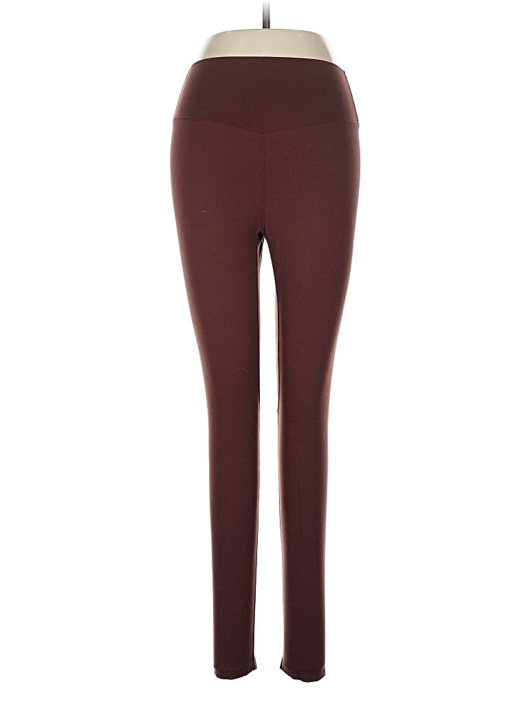 Pre-owned Balance Athletica Active Pants In Burgundy