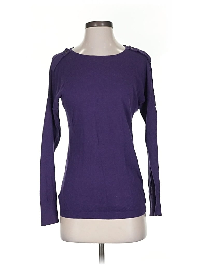 Pre-owned Ann Taylor Loft Pullover Sweater In Purple