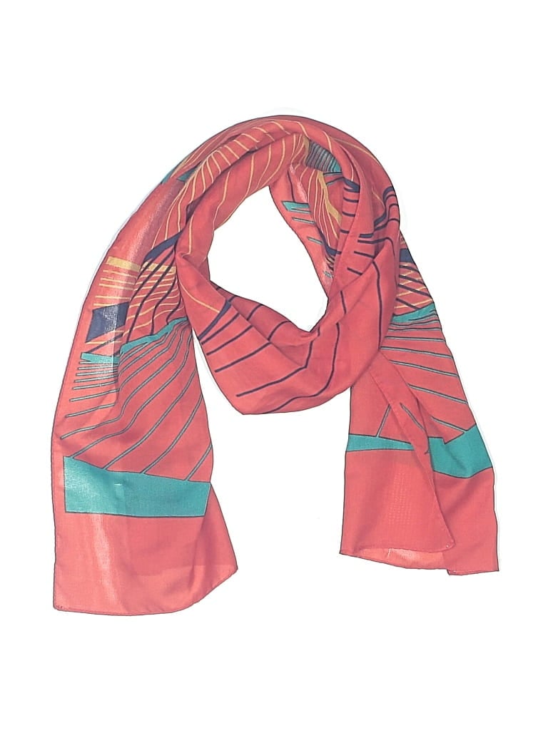 Pre-owned Unbranded Scarf In Red