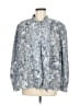 Alfred Dunner Paisley Blue Long Sleeve Button-Down Shirt Size EU 40 / US 10 - photo 1