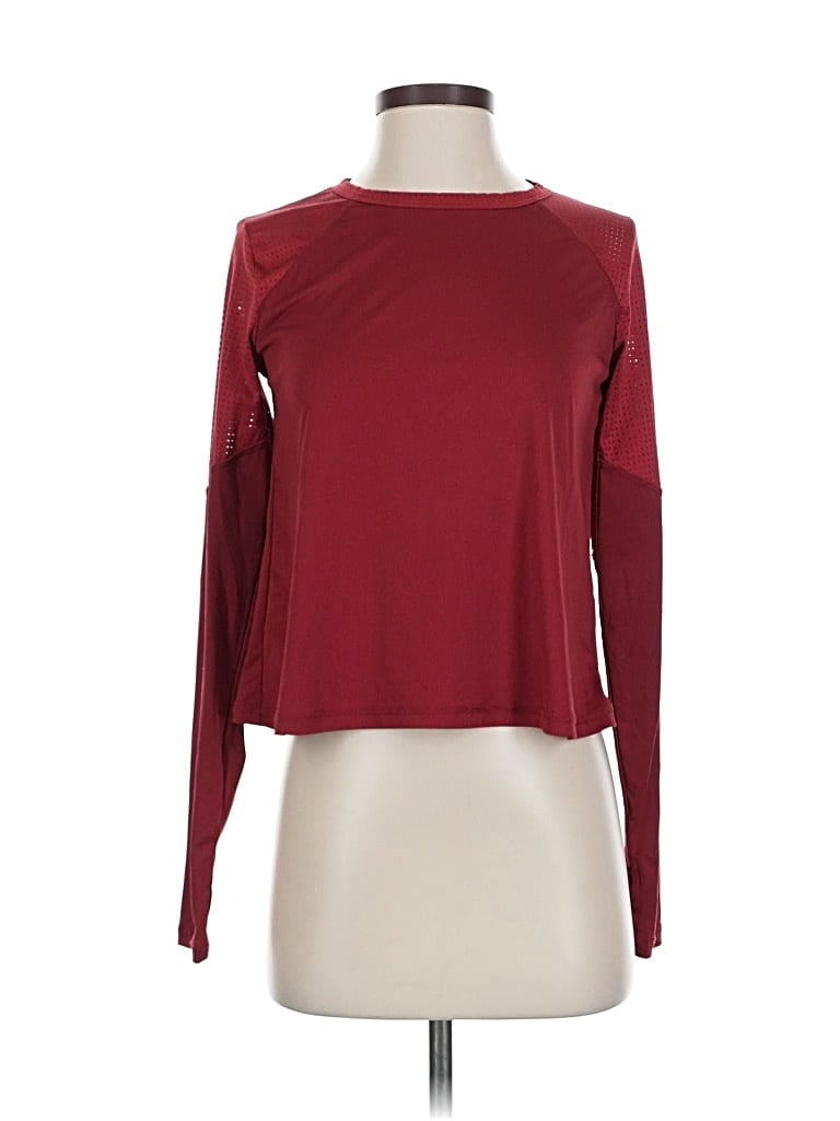 Pre-owned C9 By Champion Long Sleeve T-shirt In Burgundy