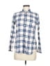 J.Crew Plaid Blue Long Sleeve Button-Down Shirt Size 6 - photo 1