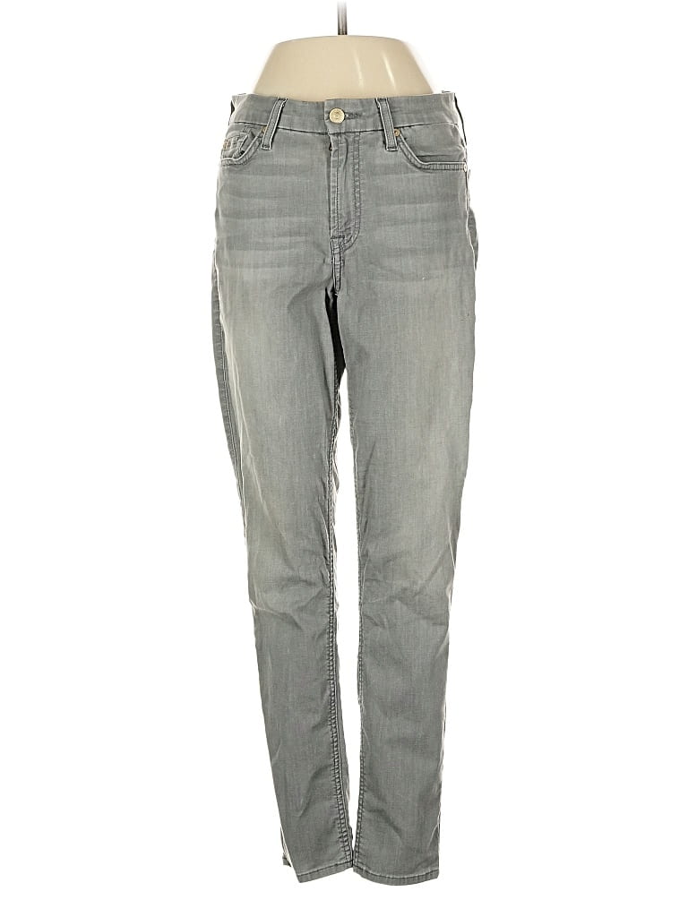Pre-owned 7 For All Mankind Jeans In Gray