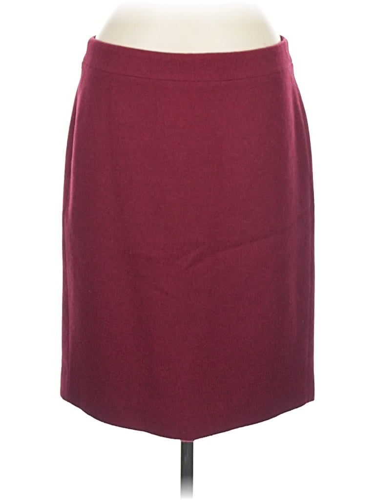 Pre-owned J.crew Mercantile Formal Skirt In Burgundy