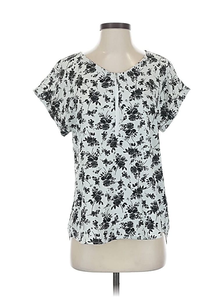 Pre-owned Viishow Short Sleeve Blouse In Silver