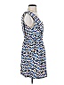 Whit Print Blue Cocktail Dress Size 2 - photo 4