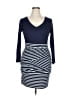 Mystree Stripes Blue Casual Dress Size XL - photo 1