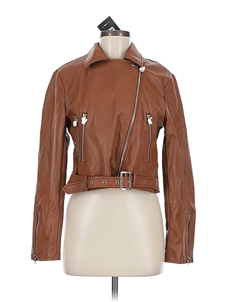 Pre-owned Fashion Nova Jacket In Brown