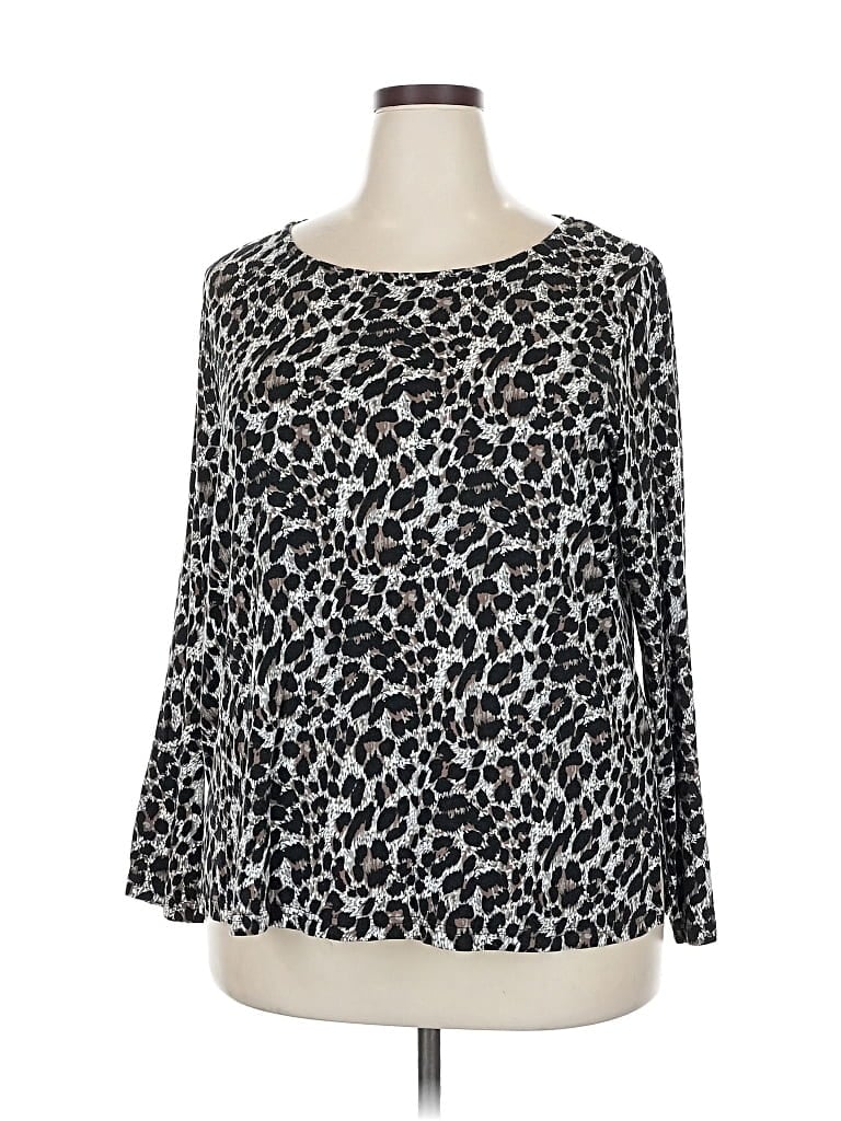 Pre-owned Mario Serrani 3/4 Sleeve T-shirt In Silver