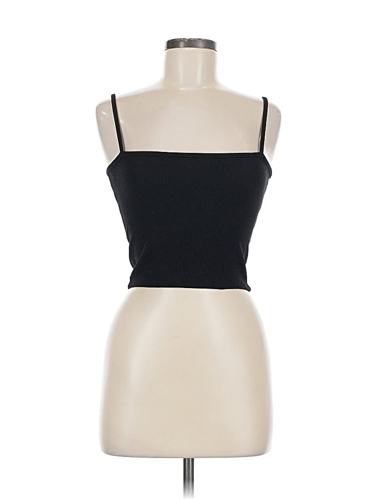 Pre-owned Brandy Melville Tank Top Black Strapless Neckline Tops