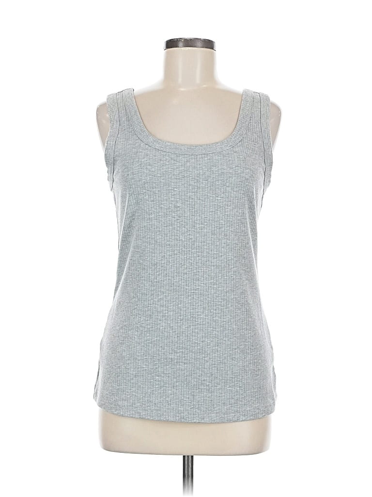 Pre-owned Fashion Tank Top Silver Tops