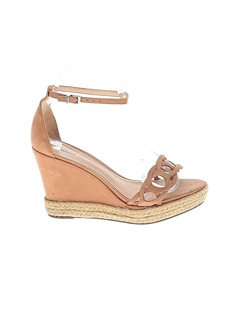 Pre-owned Schutz Wedges In Brown