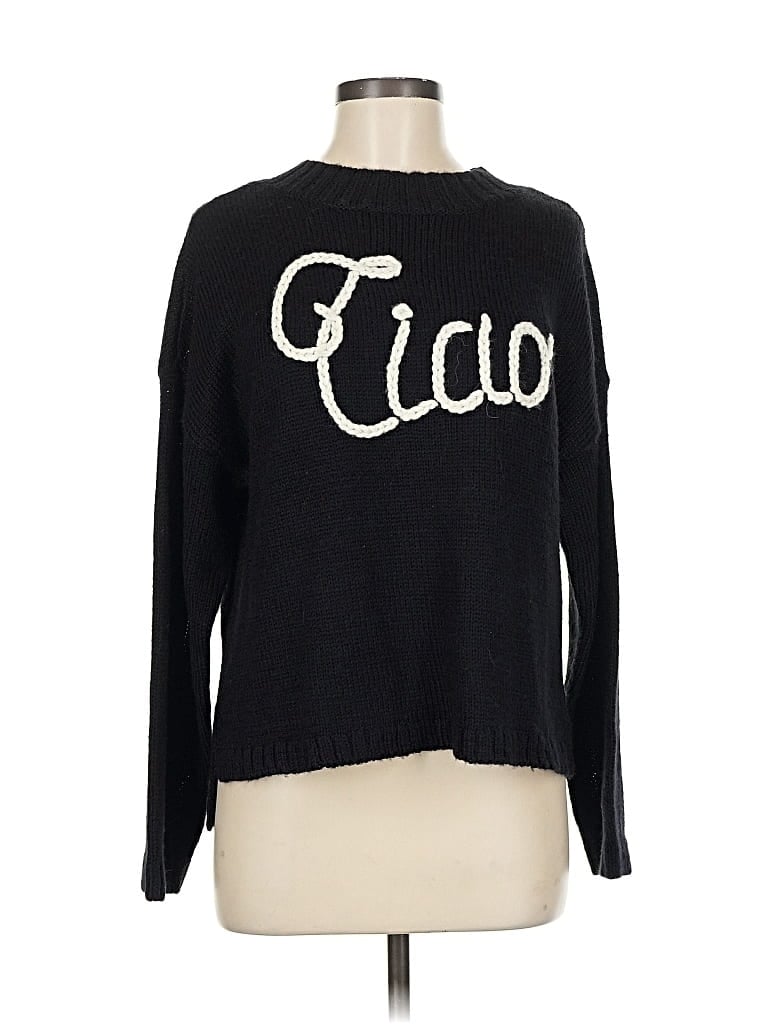 Pre-owned Wildfox Pullover Sweater In Black