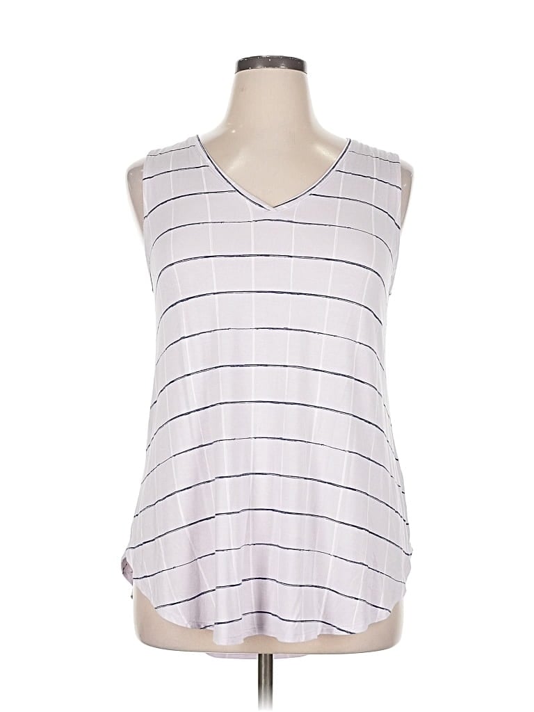 Pre-owned Apt. 9 Sleeveless T-shirt In Silver