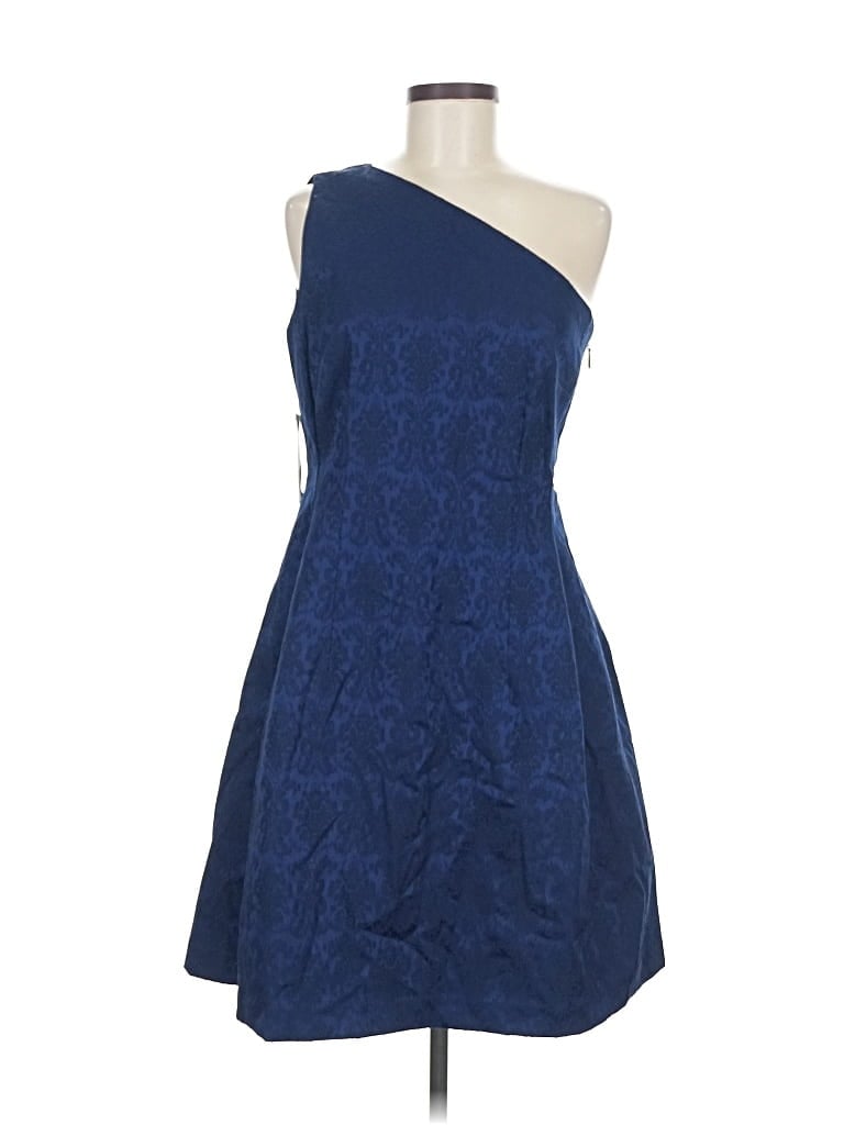 Pre-owned Eva Mendes By New York & Company Cocktail Dress In Blue