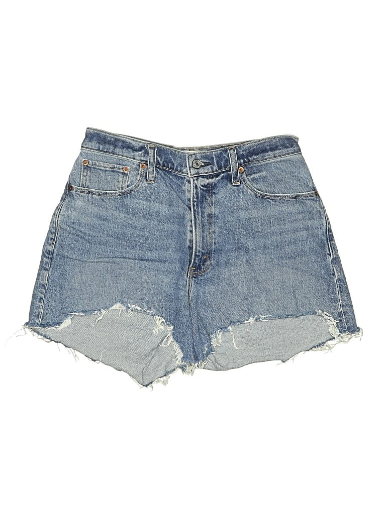 Pre-owned Abercrombie & Fitch Denim Shorts In Blue