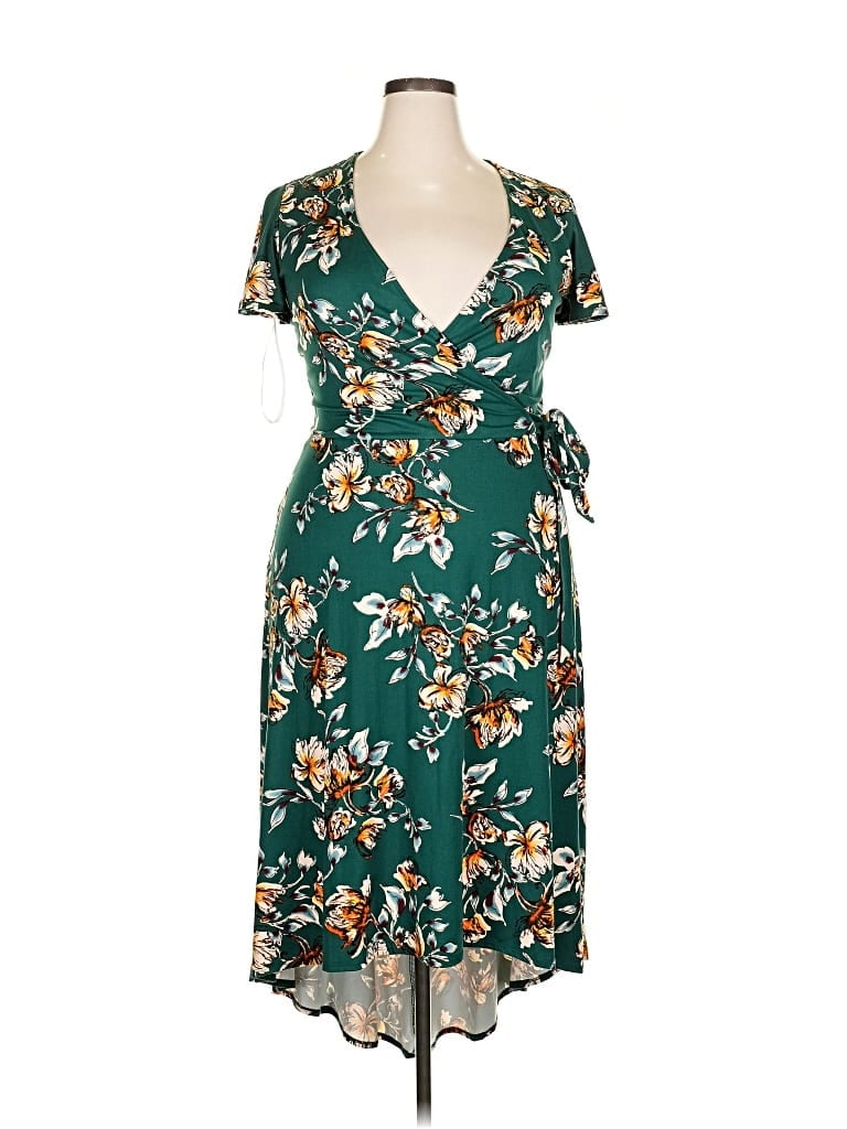 Pre-owned Fortune + Ivy Casual Dress In Green