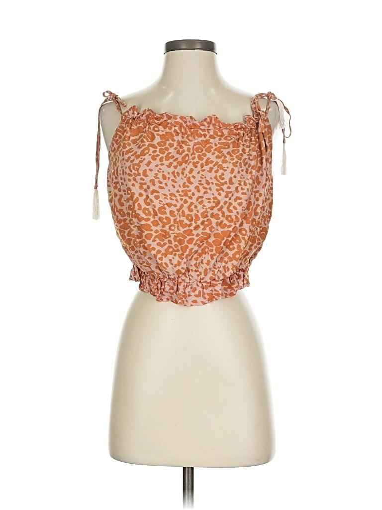 Natalie Martin Sleeveless Blouse In Orange