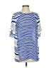 Chaus 100% Polyester Blue Short Sleeve Blouse Size S - photo 1