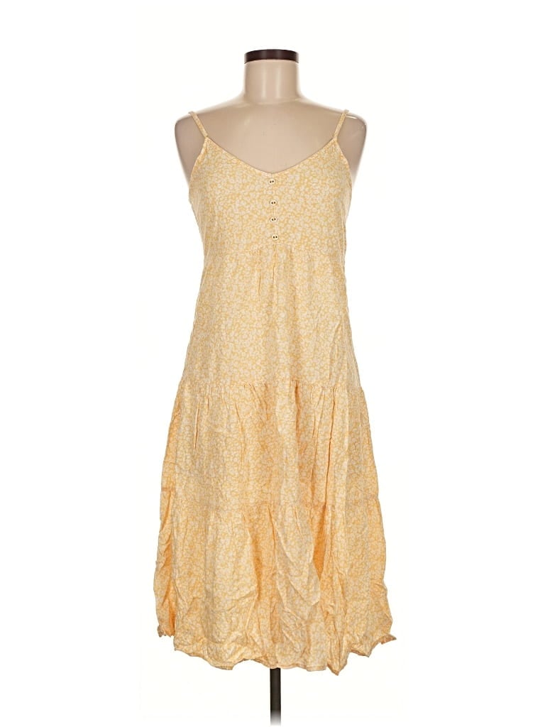 Pre-owned Wild Fable Casual Dress In Yellow