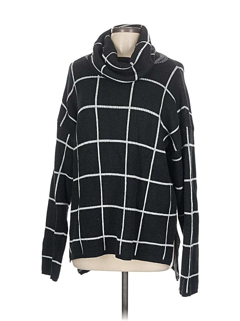 Pre-owned Ecowish Turtleneck Sweater In Black