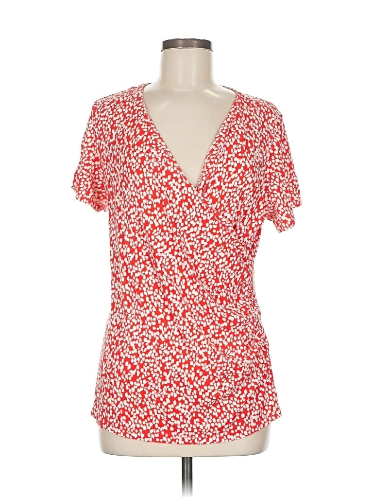 Pre-owned Talbots Short Sleeve T-shirt In Red