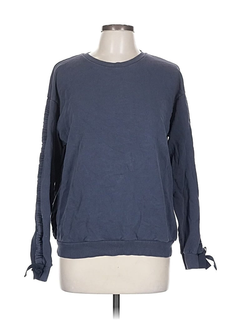 Pre-owned Topshop Sweatshirt In Blue