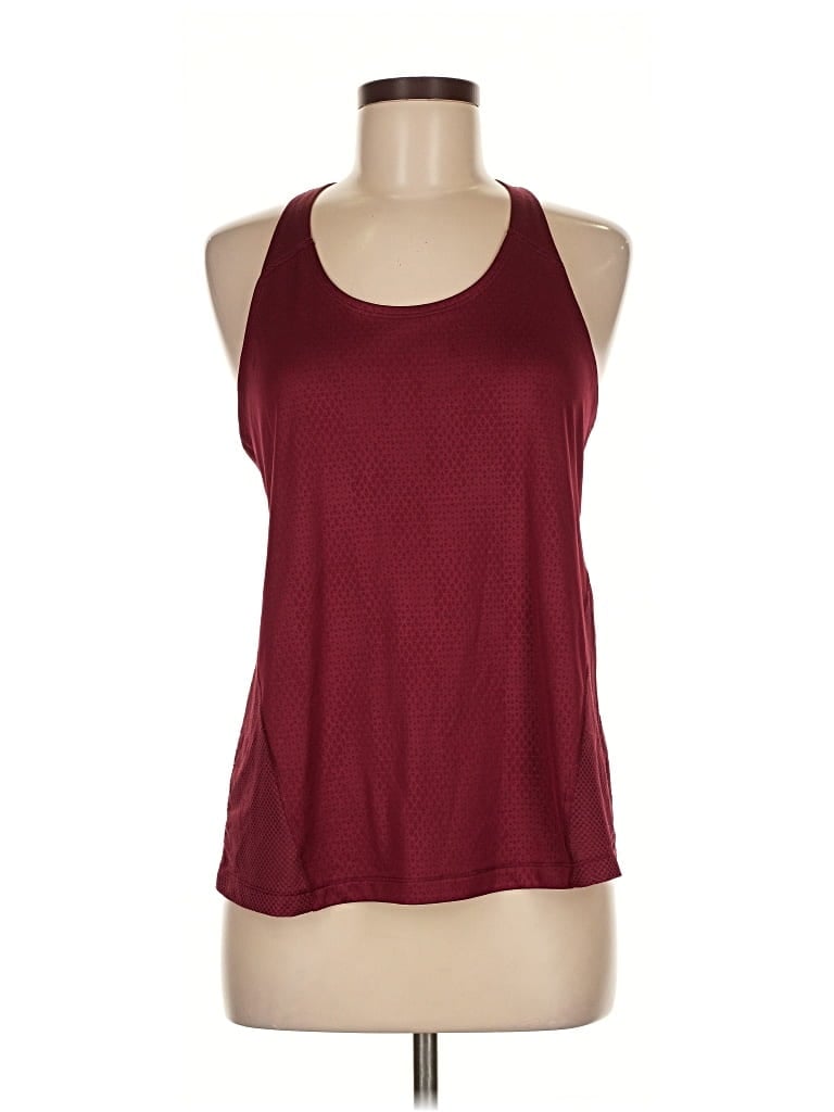 Pre-owned Assorted Brands Tank Top Burgundy Halter Neckline Tops