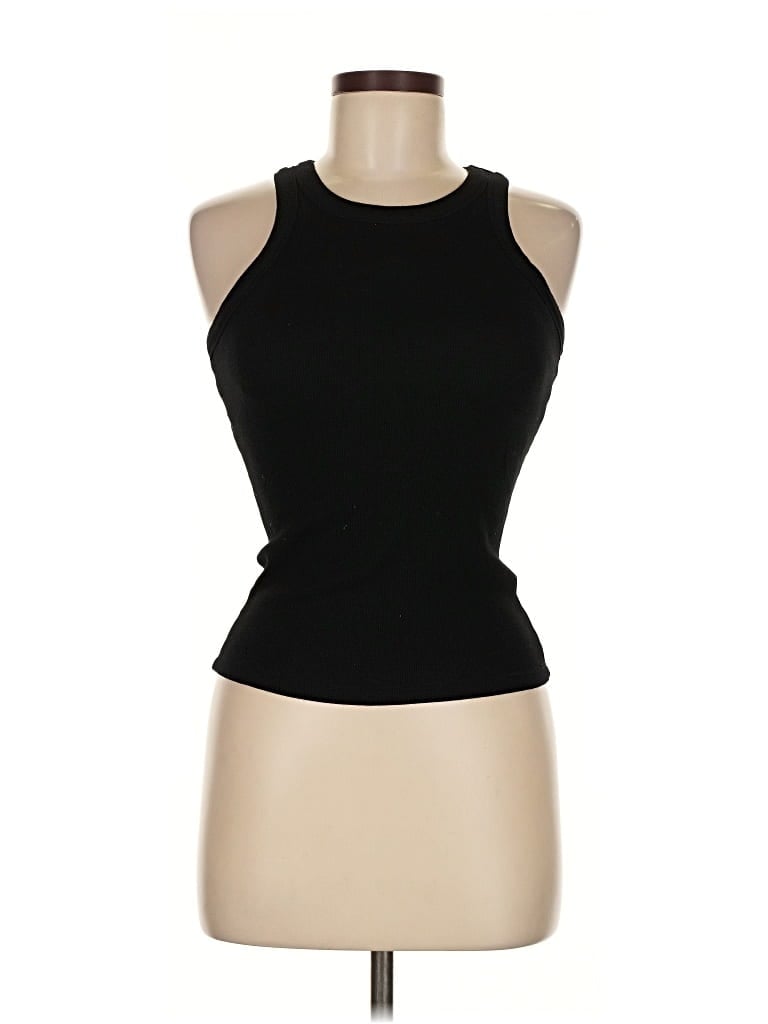 Pre-owned Assorted Brands Tank Top Black Halter Neckline Tops