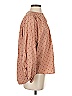 Zara Polka Dots Brown Long Sleeve Blouse Size XS - photo 4