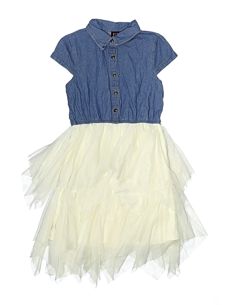 Pre-owned Lilt Kids' Dress In Blue