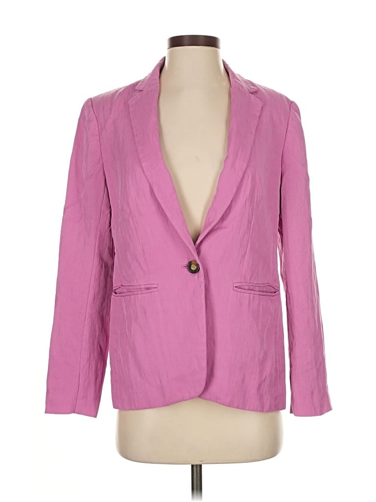 Pre-owned Ann Taylor Blazer Jacket In Pink