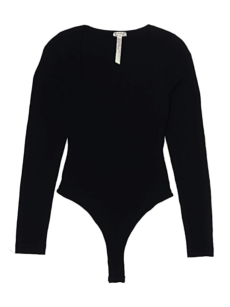 Pre-owned Intimately By Free People Bodysuit In Black