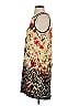 Kensie 100% Polyester Graphic Brown Ivory Cocktail Dress Size S - photo 5